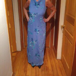 California concept floral blue dress